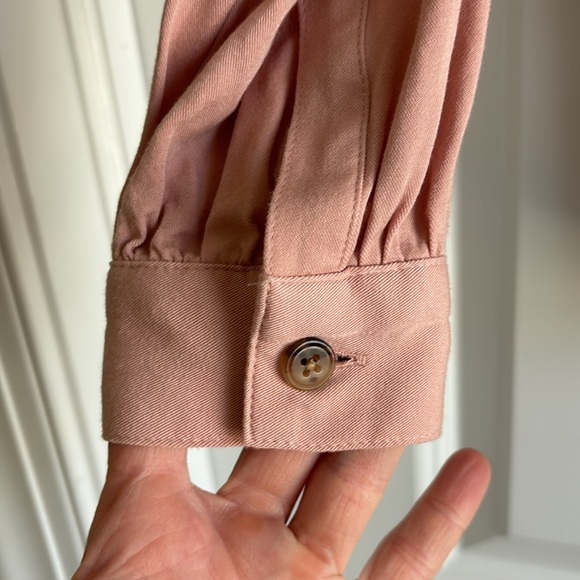 LOFT Pink Long Sleeved Blouse - Picture 7 of 7